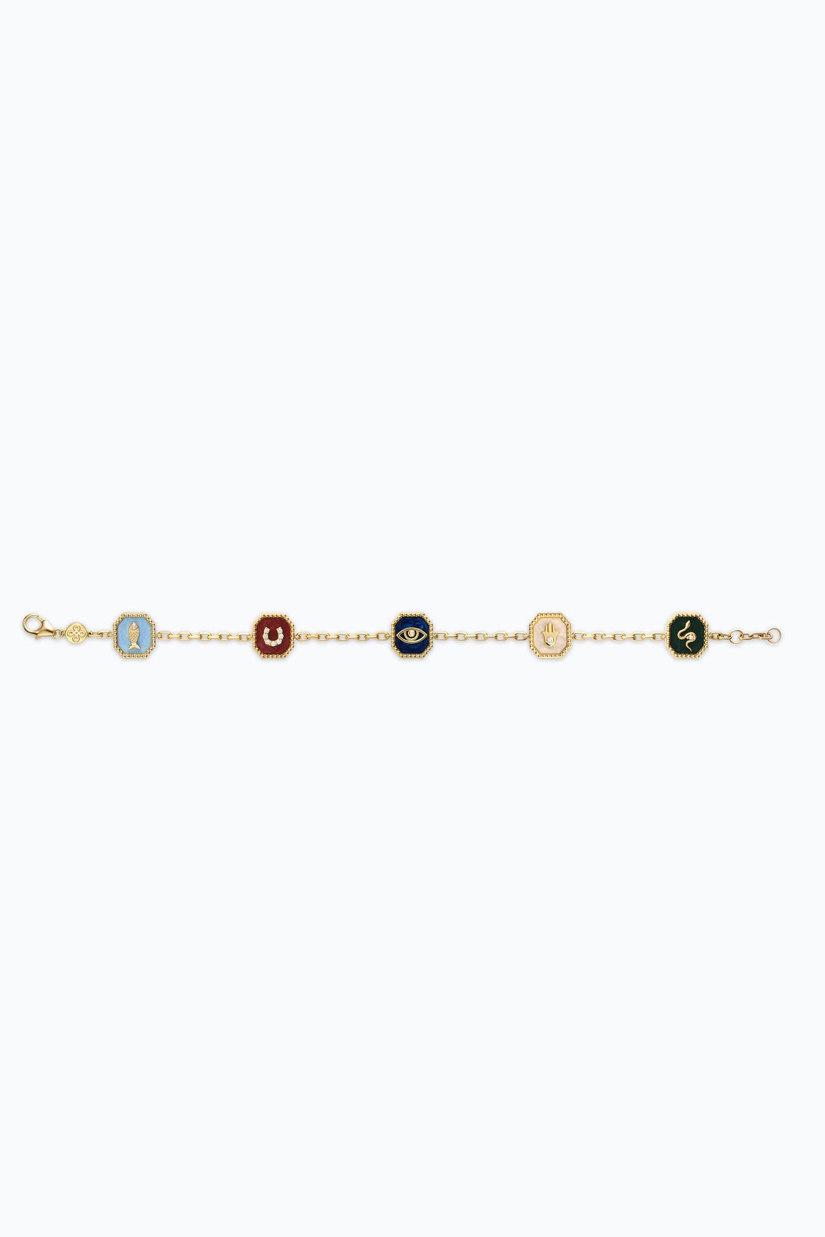 Original open five-medallion bracelet