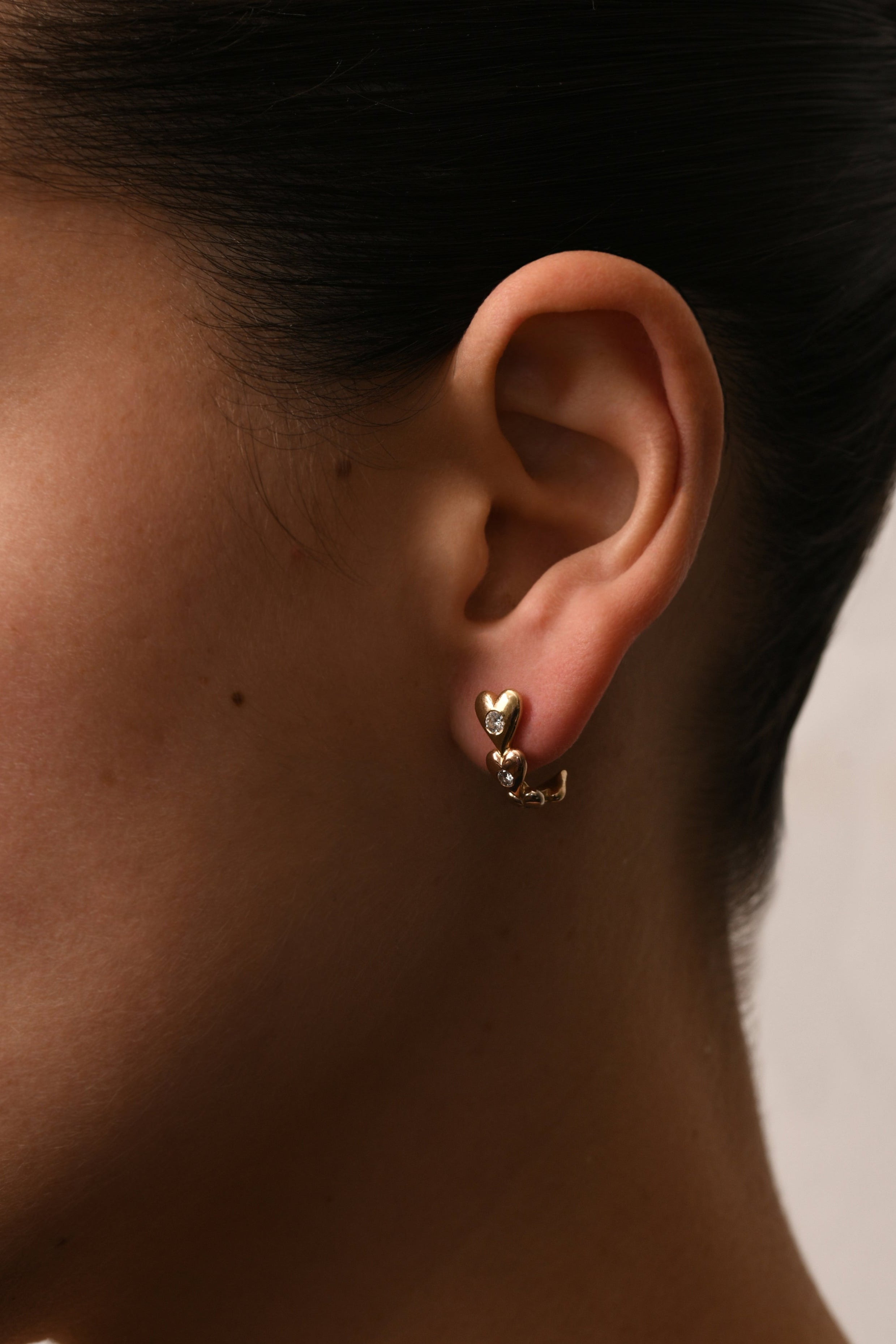 Trinity Hearts Earring